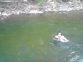 Fantastic and busty amateur teen divinity swimming naked in the river - fuckmehard.club
