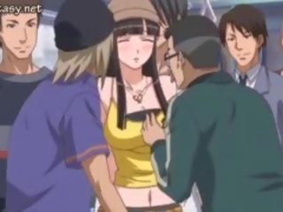 Brunette Anime feature Gets Rubbed