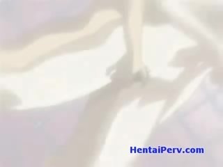 Stor pupper anime unge dame suger skolegutt inntil han sperms på henne fjes