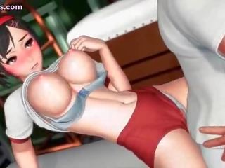 Sweet animated chick gives oral adult video