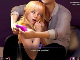 Double Homework &vert; hard up blonde teen damsel tries to distract partner from gaming by showing her stupendous big ass and riding his phallus &vert; My sexiest gameplay moments &vert; Part &num;14