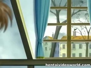 Bewitching gal anime xxx clip fuck in private library