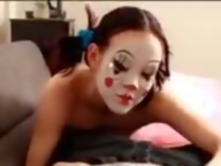 Asian Clown Plays with Cock, Free POV x rated video 0d
