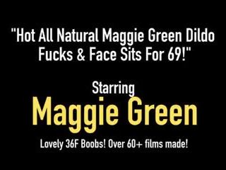 Terrific all natural maggie green dildo fucks & pasuryan sits for