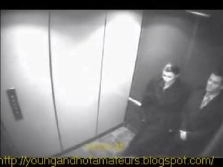 Maly sucks her bos at elevator for a pay raise